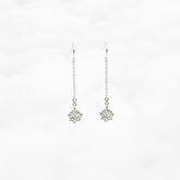 Sterling Silver Lotus Earrings